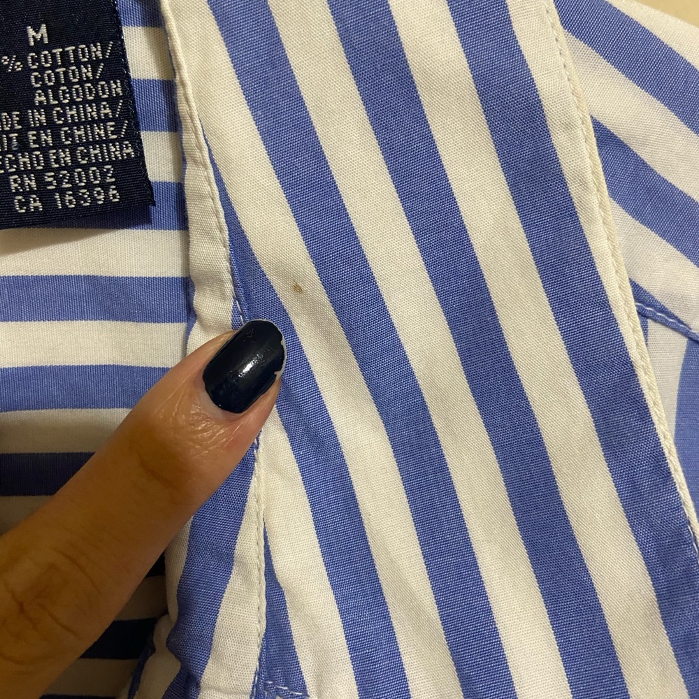 Vintage Liz Sports Stripe Shirts/ Size M - Picture 4 of 7